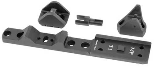 Midwest Industries Optics Rail Mount for <span style="font-weight:bolder; ">Aimpoint</span> Micro T1 Built-in Ghost Ring Sight Aluminum Black Anodized Finish Fits