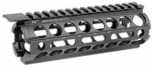 Midwest Industries M-LOK Rail Section Length Handguard Black Drop-In AR Rifles Mi-18M