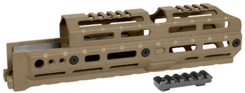 Midwest Industries Alpha Series 10" M-lok Handguard Fits Ak-47 & Ak-74 Stamped Receiver Variants Anodized Finish Flat Da