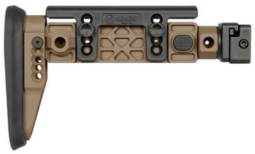 Midwest Industries Alpha Side Folding Stock Fits Ak47 And Other Firearms With 1913 Picatinny Stock Adapter Matte Finish