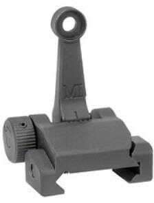 Midwest Industries Combat Rifle Rear Sight Low Profile Flip Mil-Spec Height Ordance Grade Steel and 6061 Alu