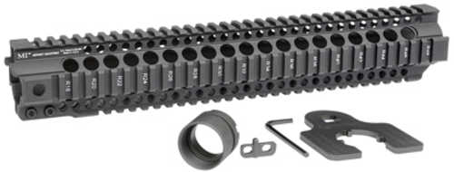 Midwest Industries Combat Rail T-Series Free Float Handguard 14" Length Quad Black Anodized Finish Includes Barrel