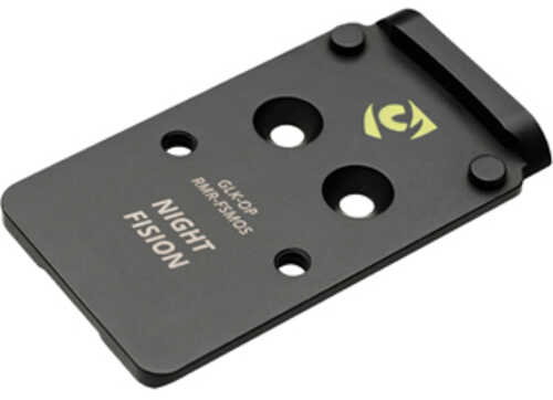 Night Fision Pistol Optic Plate Fits Full Size Glock MOS Trijicon RMR/Holosun 507C Black GLK-OP-RMR-FSMOS