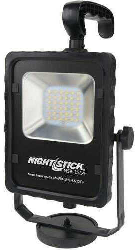 Click to see larger image. Nightstick NSR-1514 Rechargeable LED Scene Light w/Magnetic Base 1 000 Lumens Black 4 Hours of Runtime IP-67 Dustproof/W