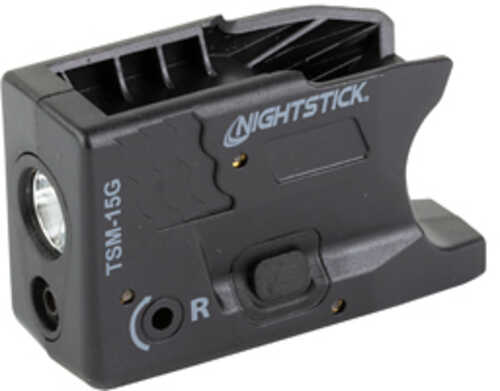 Nightstick Subcompact Tactical Weapon-Mounted Light w/Green Laser Fits S&W Shield 9/40 150 Lumens 2 700 Candela