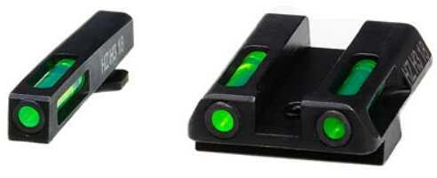 Hi-Viz LiteWave H3 Tritium/Litepipe Night Sights Fits Glock 42 and 43 Green Front and Rear GLN321