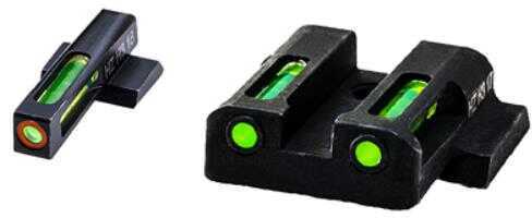 Click to see larger image. Hi-Viz LiteWave H3 Tritium Night Sights Fits M&P Fullsize And Compact In All Calibers Green Front w/Orange Ring