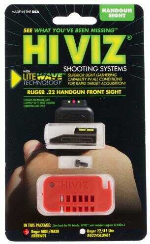 HiViz Sight Systems Hi-Viz Litewave Fits Ruger Blackhawk Red/Green/White Litepipes Md: RBLW01