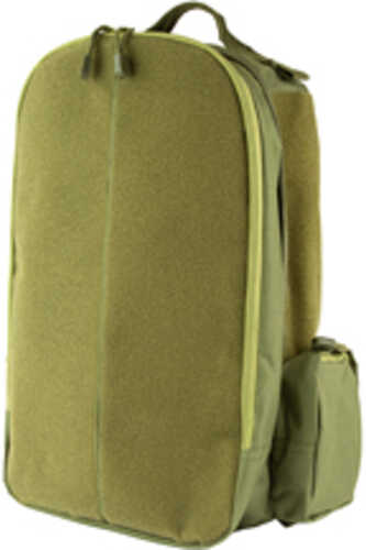 NcSTAR Patch Backpack 18"x14"x3" Main Compartment with Hydration Compartment Green Large Secondary Compartment Small Sid