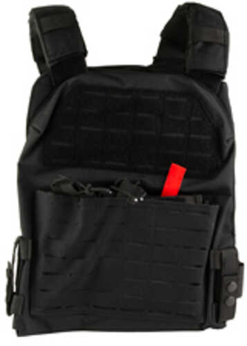 NcSTAR Laser Cut Plate Carrier Black Size 2XL Laser Cut MOLLE Slots Kangaroo Pouch Fits 11"x14" Hard Plates CVLCPCL3051B