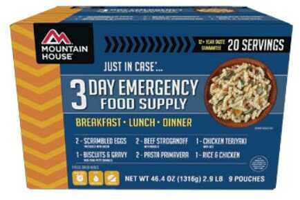 Mountain House Just in Case 3 Day Emergency Food Supply 20/serv, 20 0083606-1