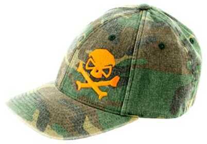 Pipe Hitters Union Skull & Crossbones Hat Camo/Orange Large/XL PC501WDORGLX