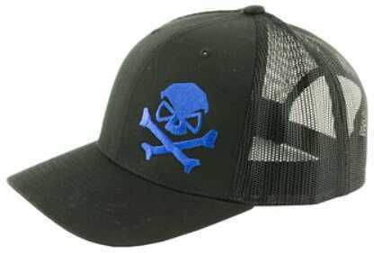 Pipe Hitters Union Skull & Bones Trucker Hat Black/Blue One Size PC531BBLUE1