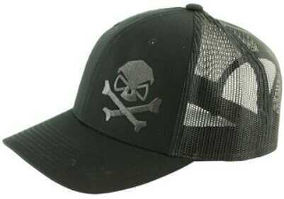 Pipe Hitters Union Skull & Bones Trucker Hat Black/Gray One Size PC531BGRY1