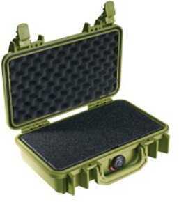 Pelican 1170 Protector Case OD Green Hard Interior 10.54"x6.04"x3.16" Watertight Crushproof Dustproof 1170-000-130