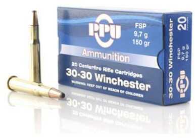 30-30 Winchester 20 Rounds Ammunition Prvi Partizan 150 Grain Flat Soft Point