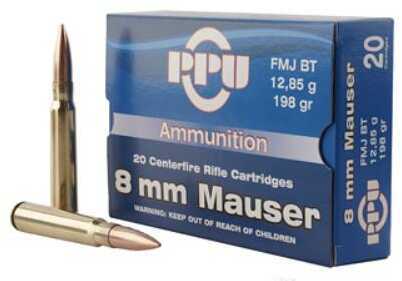 8mm Mauser 20 Rounds Ammunition Prvi Partizan 198 Grain Full Metal Jacket