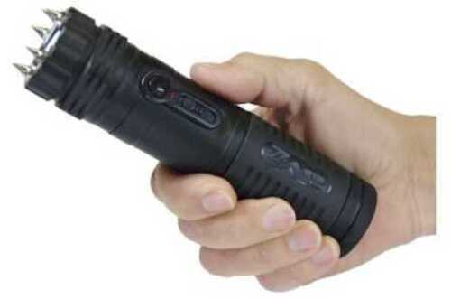 PS Products ZAP 1 Million Volt Stun Gun and LED Flashlight with Spike Electrodes Black ZAPLE