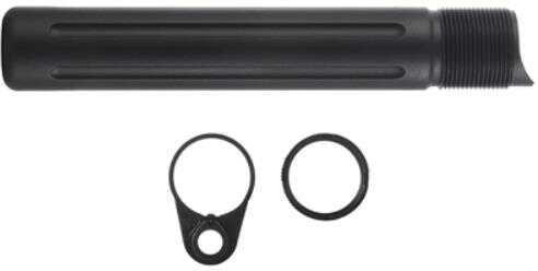 Primary Weapons Systems Enhanced Pistol Buffer Tube With Ratchet Lock Castle Nut/Endplate Matte Black Finish