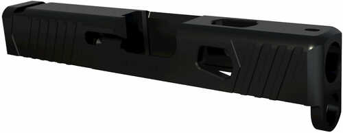 Rival Arms Match Grade Upgrade Slide For Glock 43 Front and Rear Serrations Satin Black Quench-Polish-Quench (QPQ) Finis