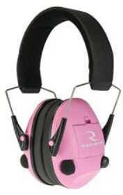 Radians Transverse Electronic Earmuff Black Frame Pink NRR 20 TV0700CS