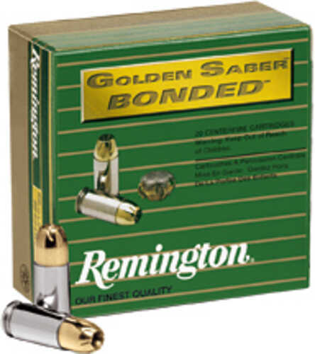 Remington Golden Saber 45 ACP 230 Grain Brass Jacketed Hollow Point Bonded 20 Round Box 29327