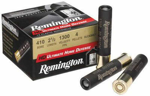 410 Gauge 15 Rounds Ammunition Remington 2 1/2" 4 Pellets Lead #000 Buck