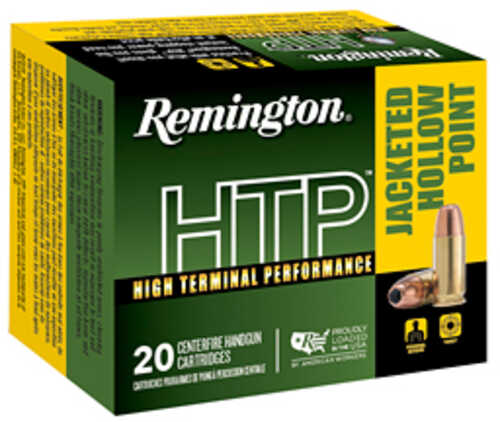 9mm Luger 20 Rounds Ammunition Remington 115 Grain Jacketed Hollow Point