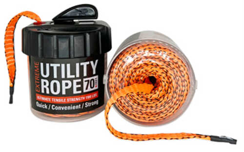 Rapid Rope Mini Canister Orange In A 70 Feet Rated For 1100lb Built-in Cutter Rrmco6126