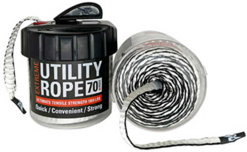 Rapid Rope Mini Canister White In A 70 Feet Rated For 1100lb Built-in Cutter Rrmcw6140