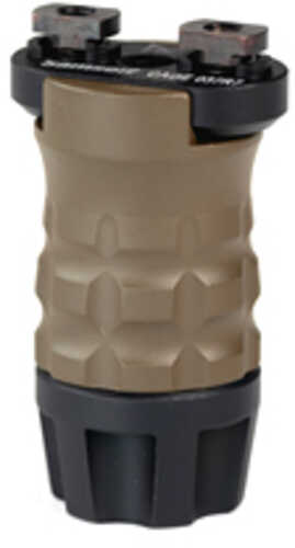Click to see larger image. Samson Manufacturing Corp. Vertical Forend Grip Fits M-LOK Matte Finish Flat Dark Earth 2.125" Long Grenade Texture 04-0