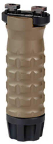 Samson Manufacturing Corp. Vertical Forend Grip Fits M-lok Matte Finish Flat Dark Earth 3.5" Long Grenade Texture 04-051
