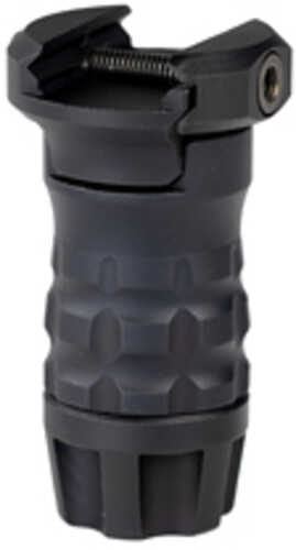 Click to see larger image. Samson Manufacturing Corp. Vertical Forend Grip Fits Picatinny Rail Matte Finish Black 2.125" Long Grenade Texture 04-06