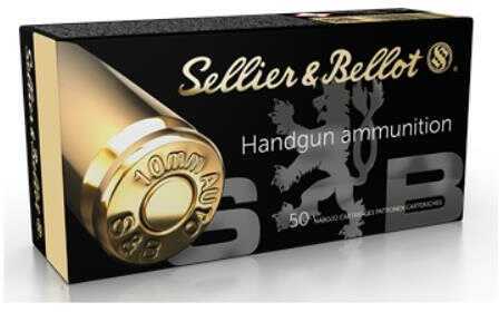 10mm 50 Rounds Ammunition Sellier & Bellot 180 Grain Jacketed Hollow Point