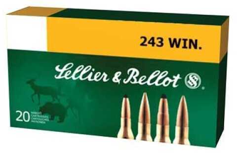 243 Winchester 20 Rounds Ammunition Sellier & Bellot 100 Grain Soft Point