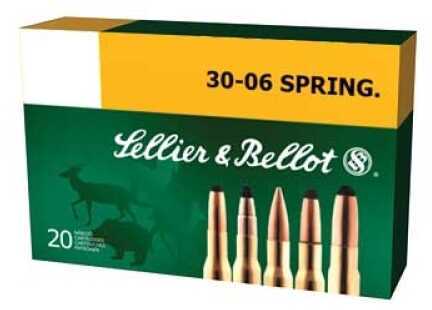 30-06 Springfield 20 Rounds Ammunition Sellier & Bellot 180 Grain Full Metal Jacket