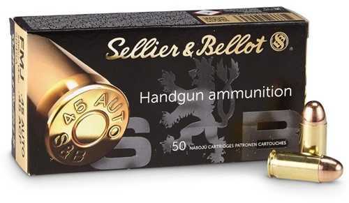 Sellier & Bellot Pistol 45acp 230 Grain Full Metal Jacket 1000 Round Case Sb45a