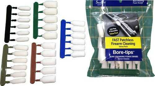 Swab-Its Bore-Tips Cleaner 22 Caliber 30 9mm 40 45 Cleaning Swabs 28/Pack Bag 41-7100