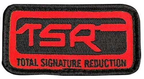 Surefire Patch Black/Red RecTangle W/ Tsr Logo Velcro Backing 71-06-466