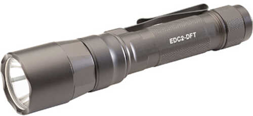 Surefire Everyday Carry Light (EDC-2-DFT) Dual-Fuel Turbo Flashlight 700 Lumens Anodized Finish Gray EDC2-DFT-HA