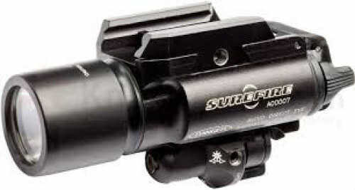 Surefire X400 LED Weaponlight and Laser Pistol 600 Lumens White Light Output with Red Picatinny Black X400-A-RD