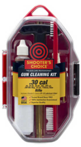 Click to see larger image. Shooter's Choice .30 Cal Rifle Gun Cleaning Kit