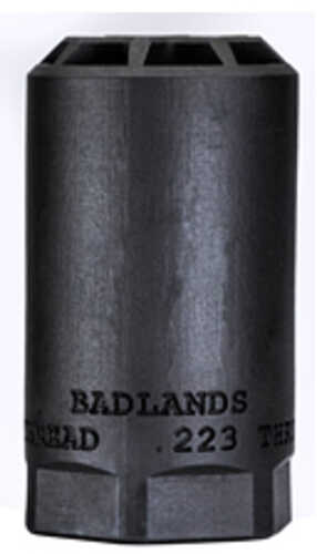 Sharps Bros. Badlands Blast Deflector .223 Through .354 Caliber Nitride Finish Black Fits 5/8X24" Thread Patterns