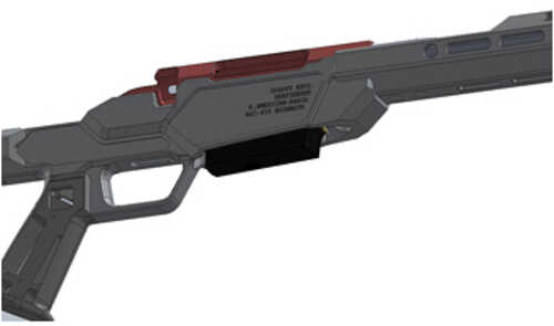 Sharps Bros. Heatseeker Chassis Fits Ruger American 450 Bushmaster (with Box Magazine) Cerakote Finish Black Aluminum Co