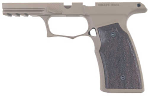 Sharps Bros. Grip Module Fits Sig P365X Macro with No Manual Safety Anodized Finish Flat Dark Earth Wenge Wood Grips SBG