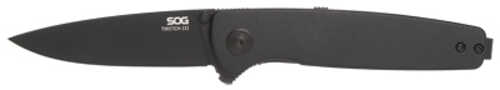 SOG Knives & Tools Twitch III Folding Knife 3.1" Drop Point Straight Edge 154CM Stainless Steel Titanium Nitride Finish