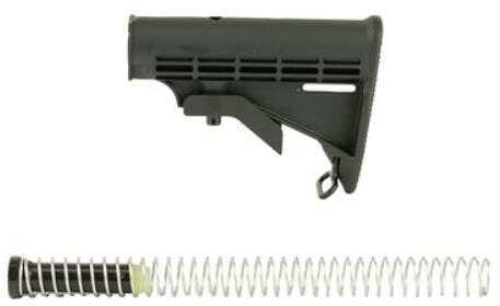 Click to see larger image. Spikes Tactical Coplete M4 Stock Kit Black Finish Includes ST-T2 Buffer Tube Spring Castle Nut End Plate
