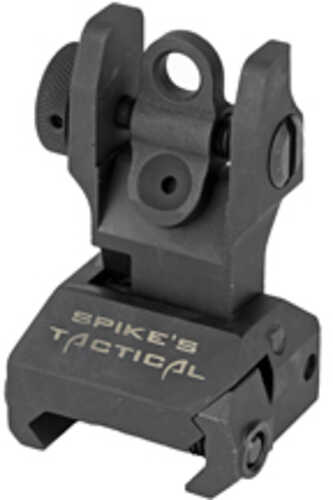 Spike's Tactical Rear Folding Sight Black