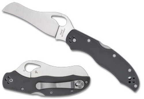 Spyderco Gooney Folding Knife 3.46" Hawkbill/Reverse S Blade 9Cr14MoV Blade Steel 7.70" Overall Length Back Lock Satin F