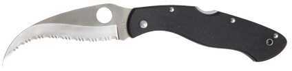 Spyderco Civilian Folding Knife VG10/Satin SpyderEdge Reverse S Circle Thumb Hole/Pocket Clip 4.125" Black G1 C12GS